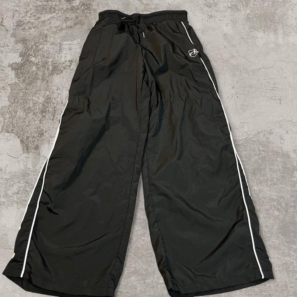 Dazy Men's Black and WhiteTrousers
